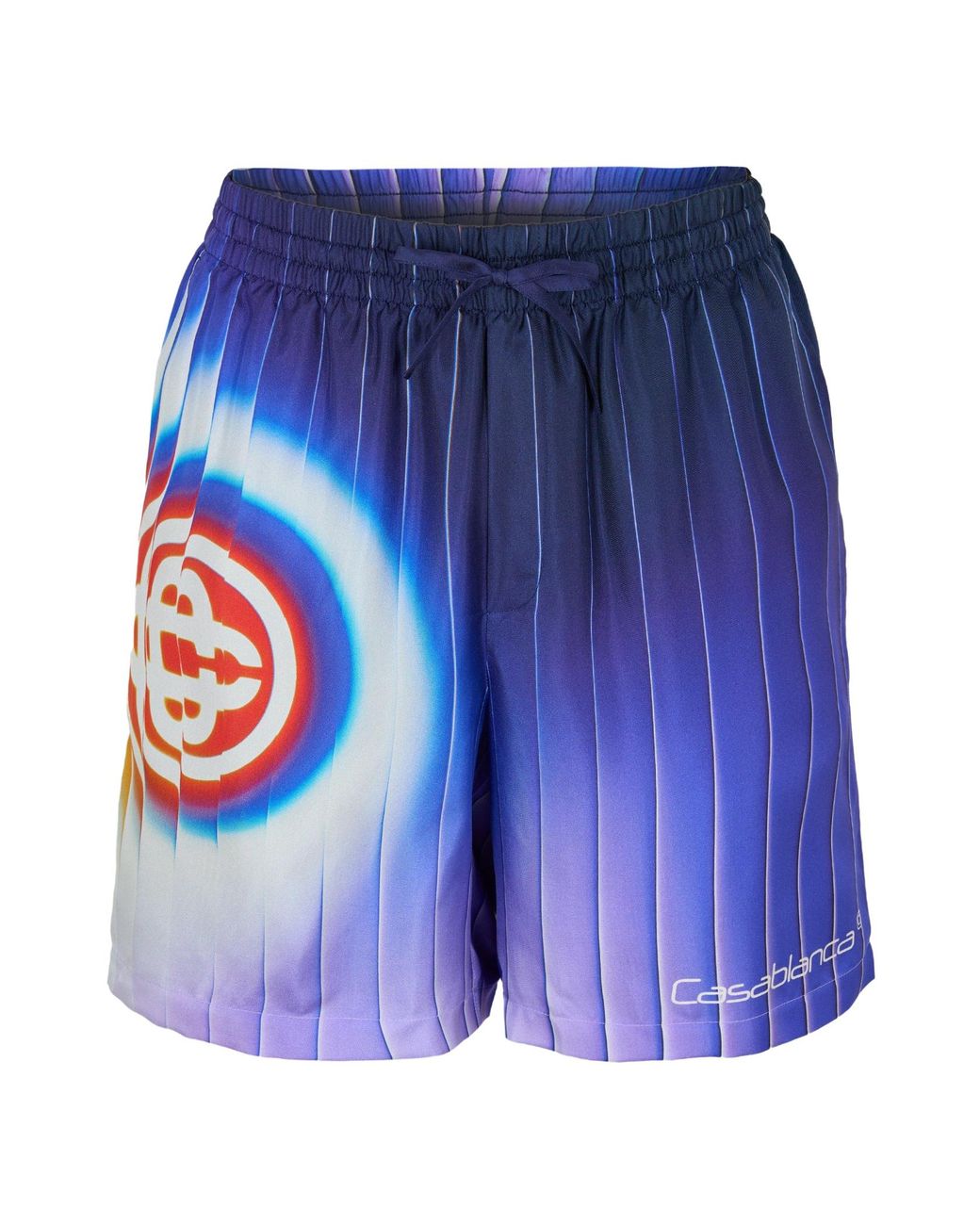 Casablanca Blue Drawstring Athletic Shorts for men