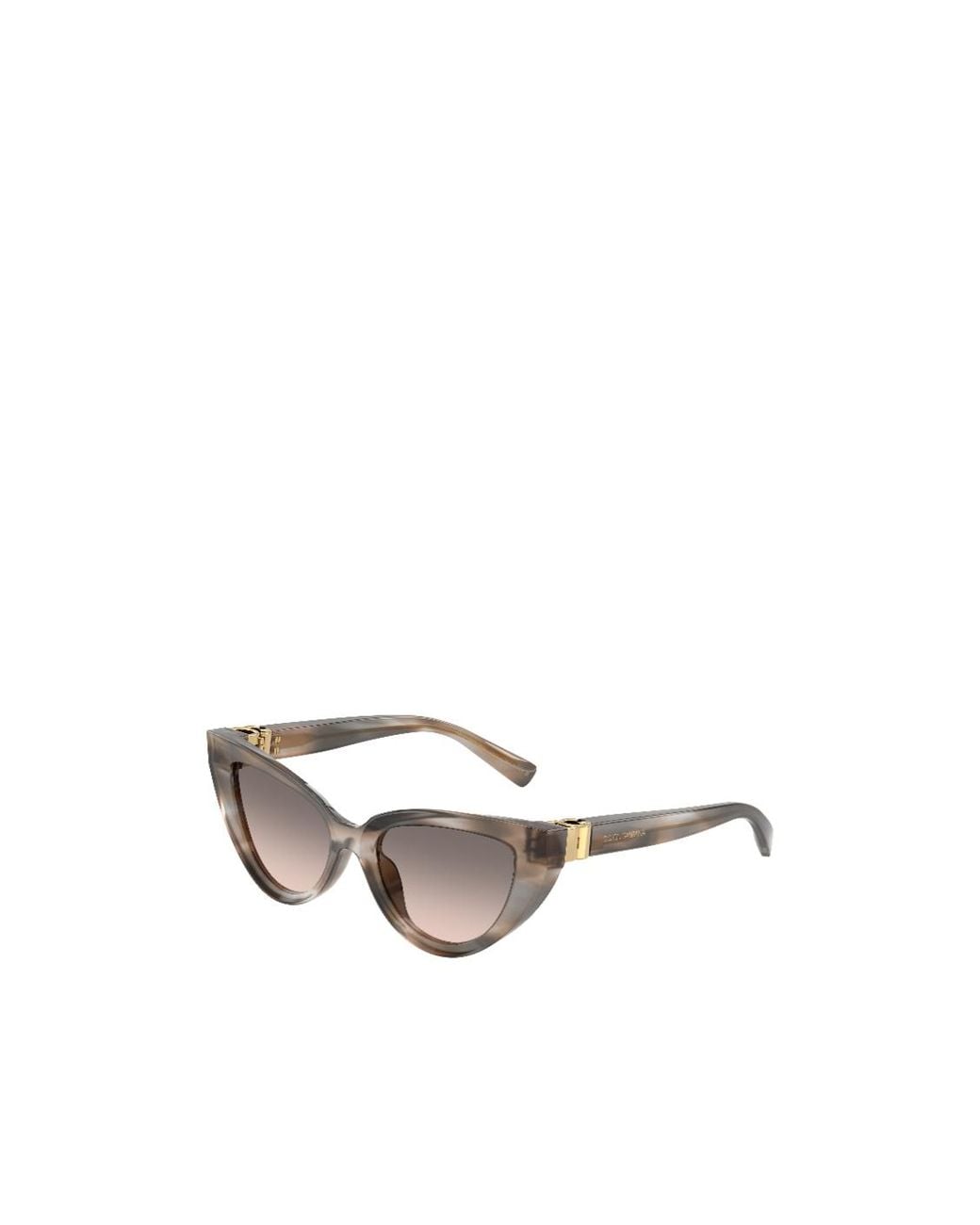 Dolce & Gabbana White Cat-Eye-Frame Sunglasses
