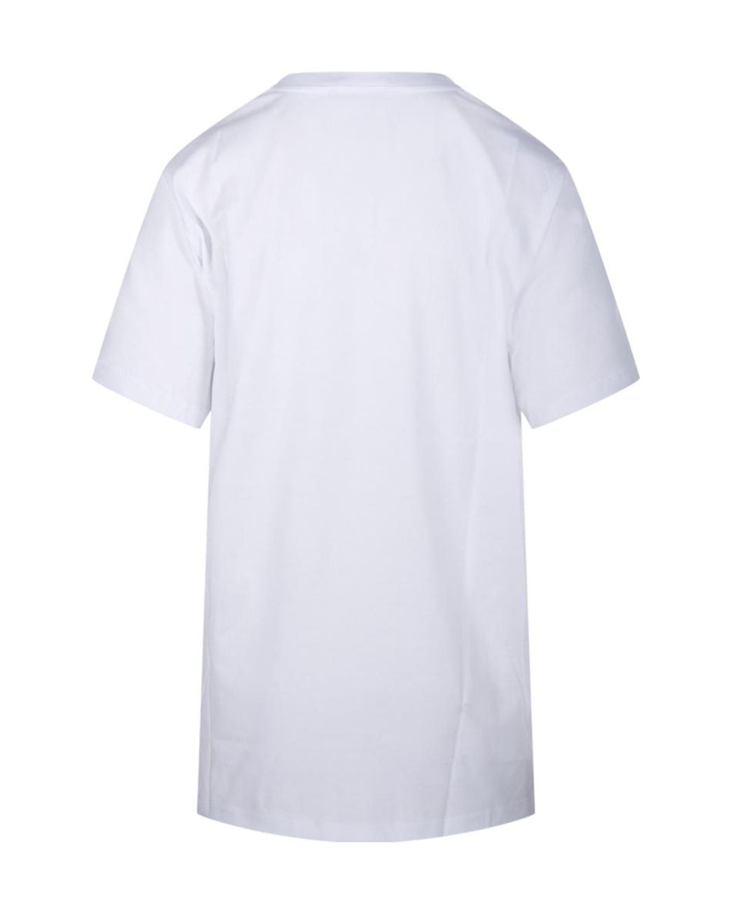 Max Mara White Mango Logo Embroidered Crewneck Top