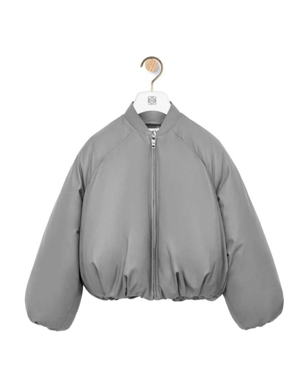 Loewe Gray Padded Bomber Jacket