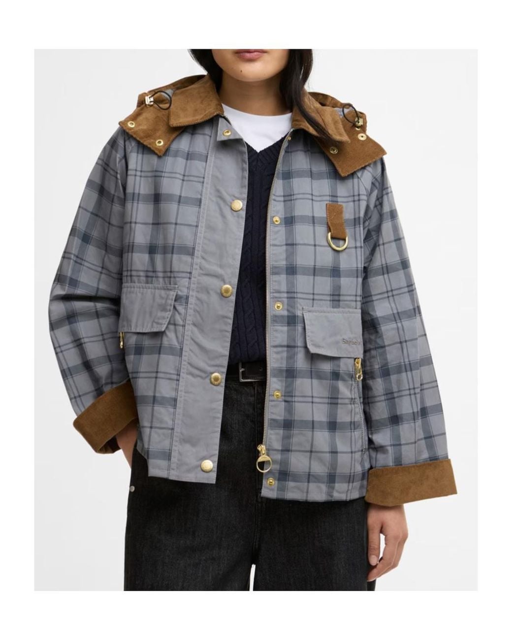 Barbour Blue Carnforth Tartan Casual Jacket