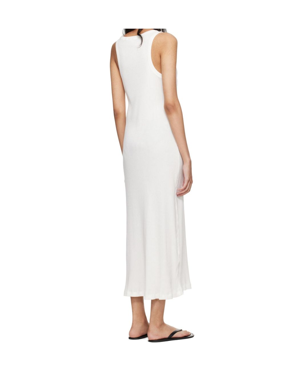 The Row White Sleeveless Long Dress