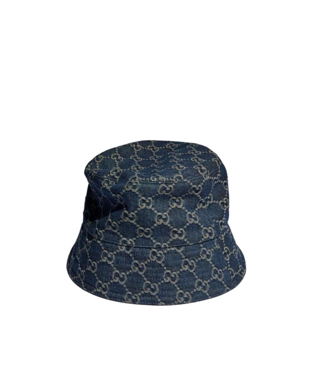 Gucci Blue Gg Cotton Denim Bucket Hat