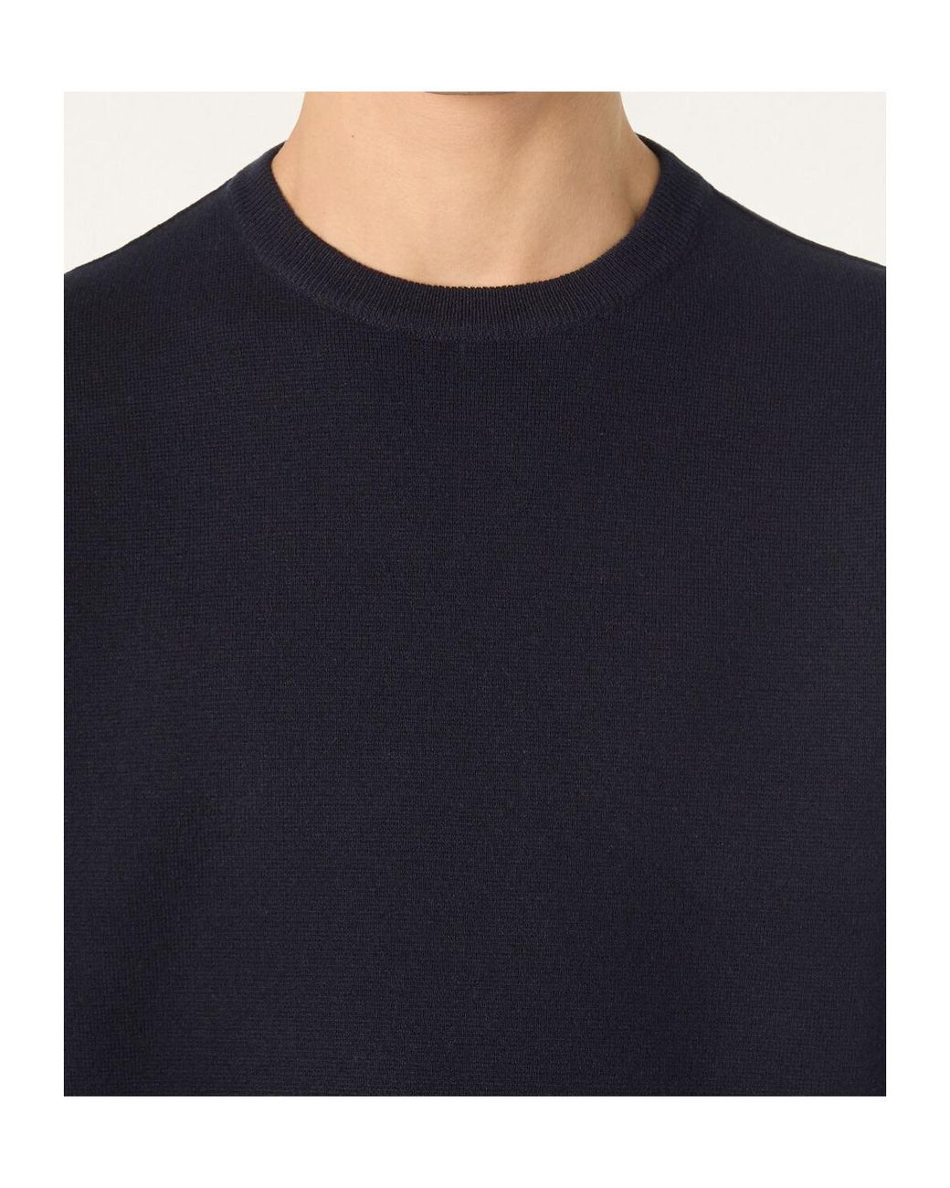 Loro Piana Blue Breia Crewneck for men