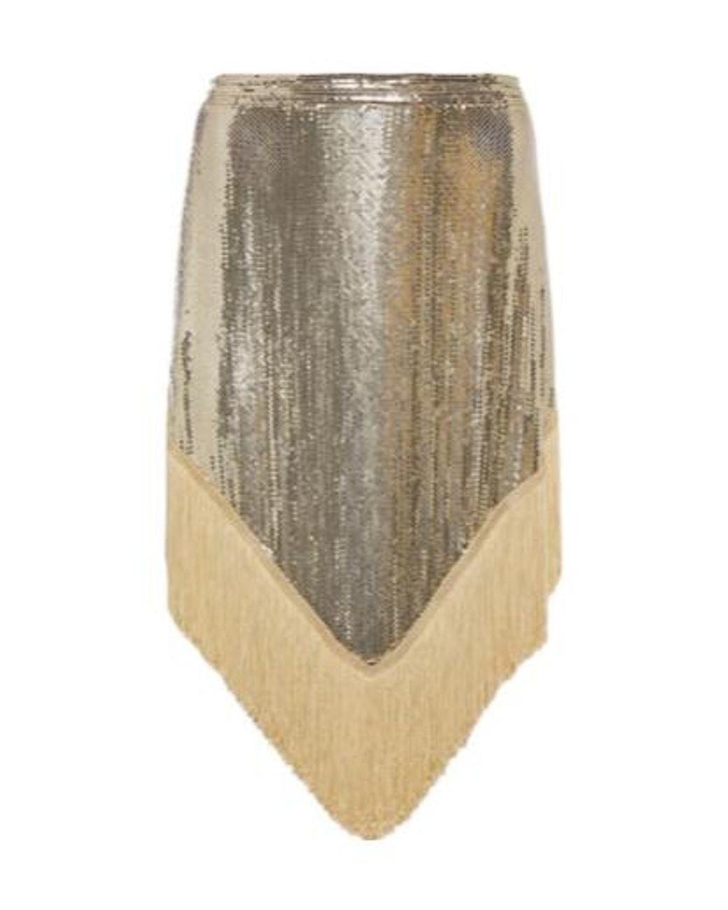 Rabanne Natural Embellished Miniskirt