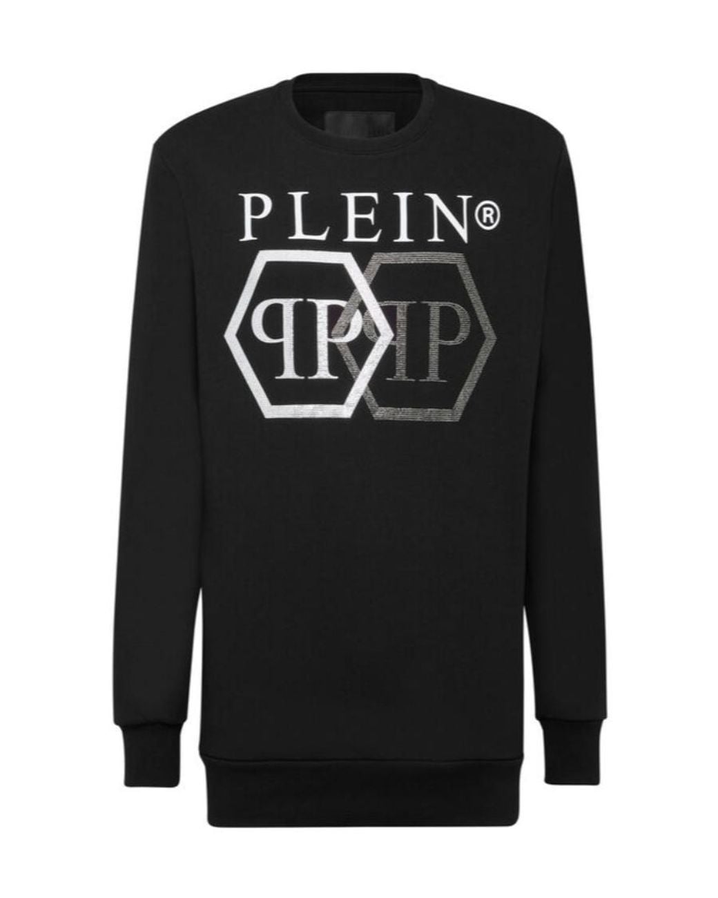Philipp Plein Black Logo Pullover Sweatshirt for men