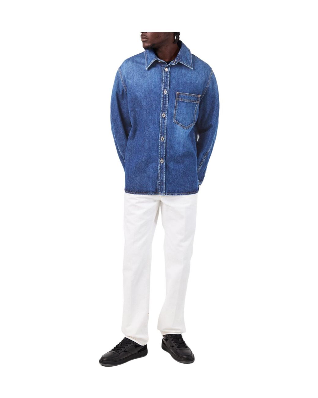 Givenchy Blue Denim Shirt for men