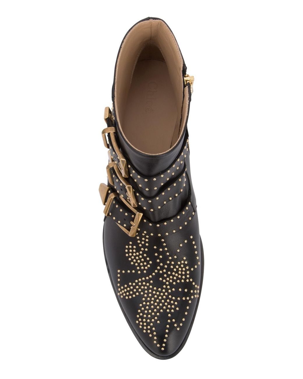 Chloé Black Chloé Susanna Embellished Buckled Boots