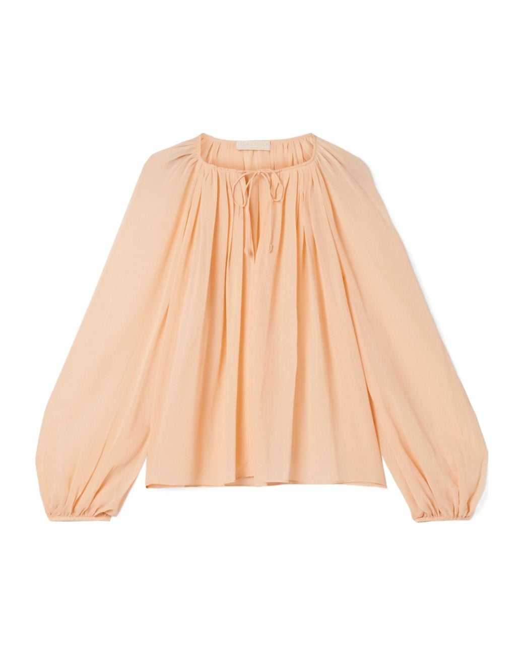 Ulla Johnson Natural Chiffon Long-Sleeve Shirt