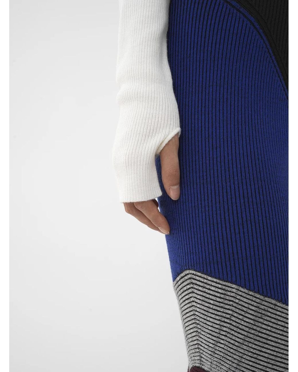 Chloé Blue Chloé Patchwork High-Waisted Leggings