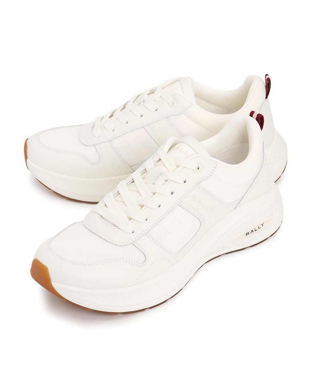 Bally Natural Lace-Up Sneakers for men