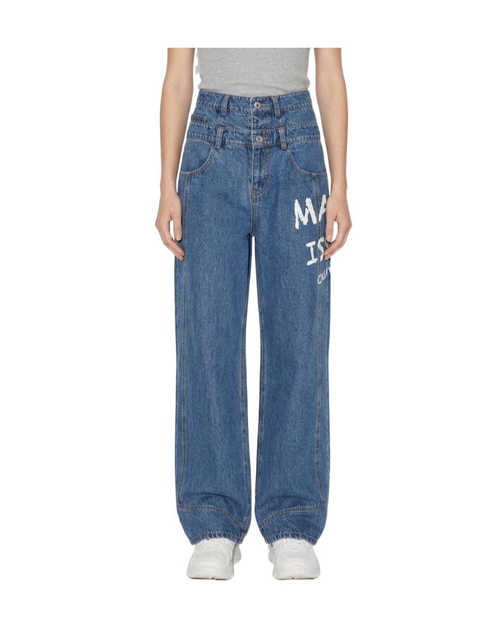 Marissa Chiara Blue Belt Loop Jeans