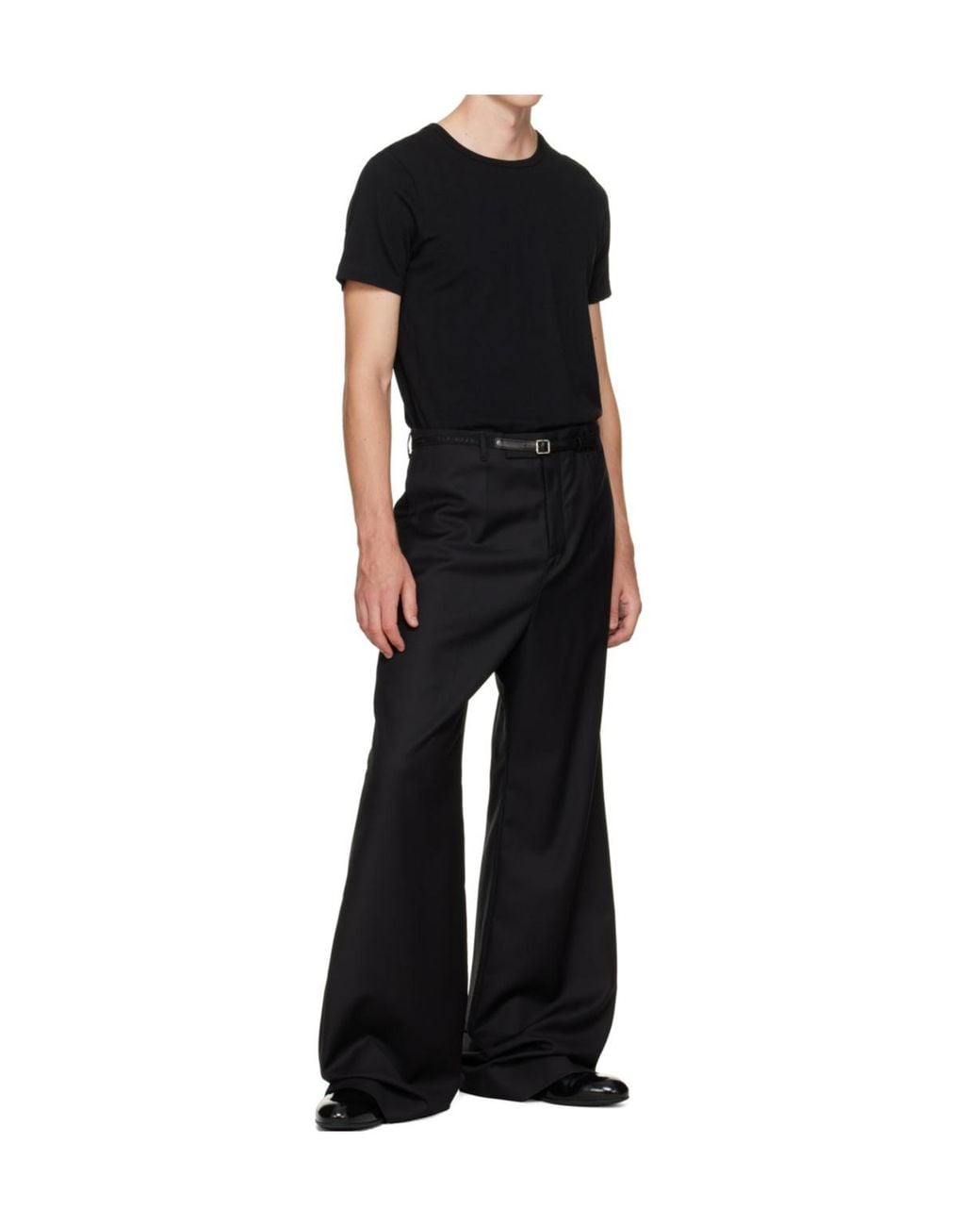 ALAINPAUL White Panelled Belt for men