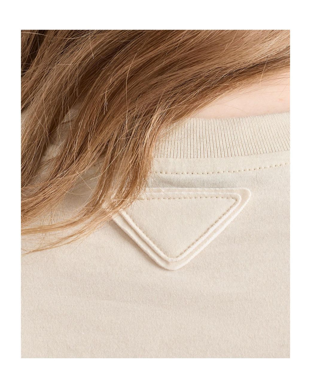 Prada White Short-Sleeved Crewneck T-Shirt