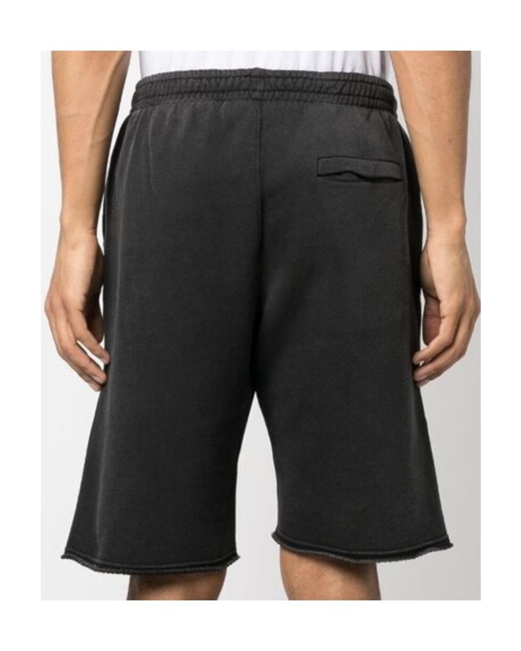 Off-White c/o Virgil Abloh Black Wave Off Sweatshorts for men