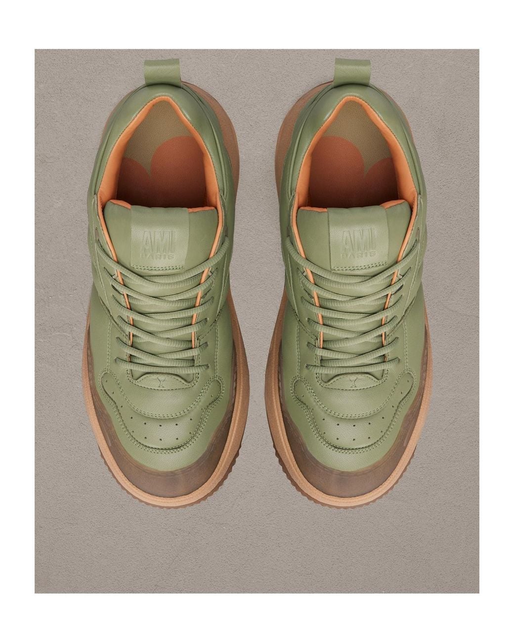 AMI Green Ami Sn1509 Sneakers for men