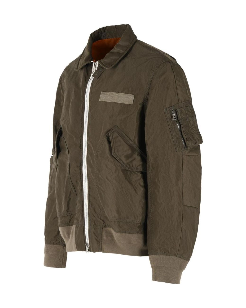 Sacai Green Nylon Jacket for men