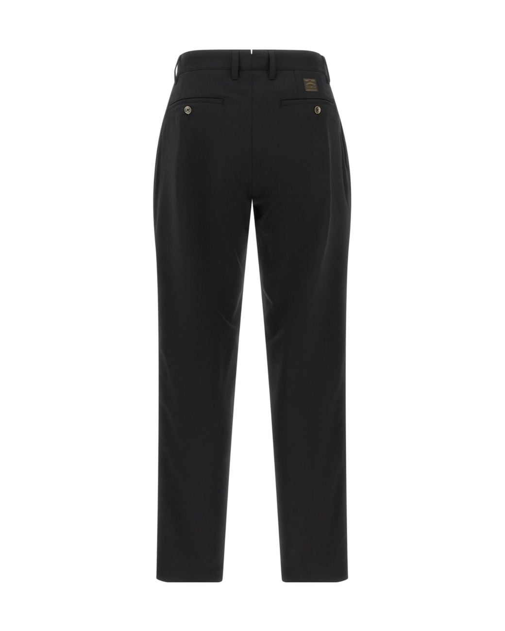 Incotex Black Pleated Tailored Pants for men