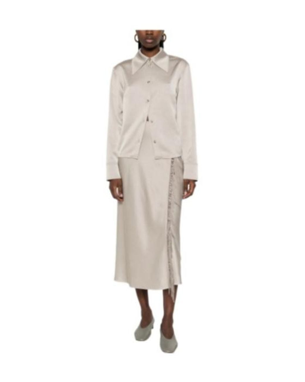 Nanushka Natural Button-Fastening Shirt