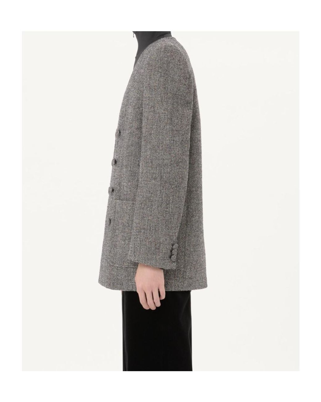 Valentino Gray Long-Sleeved Casual Jacket for men