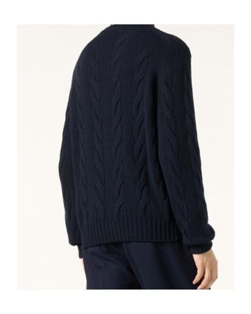 Loro Piana Blue Napier Crewneck for men