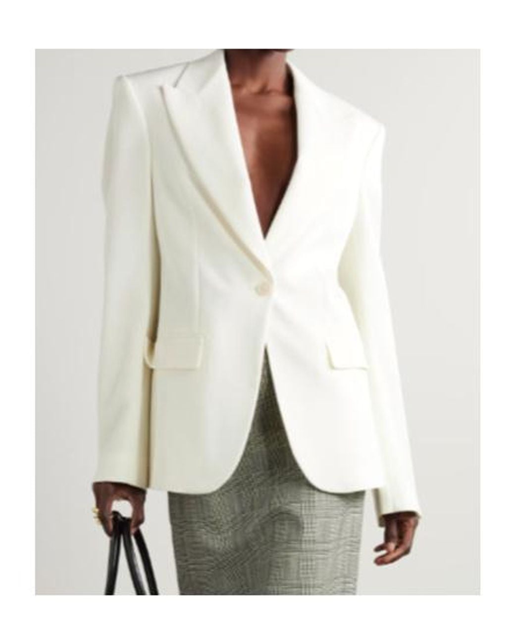 Stella McCartney White Single-Breasted Blazer