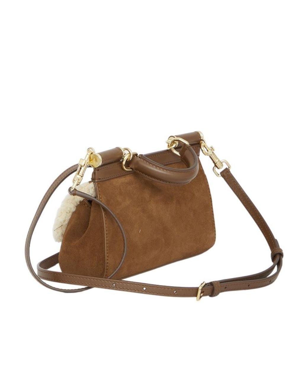 Dolce & Gabbana Brown Sicily Leather Tote Bag
