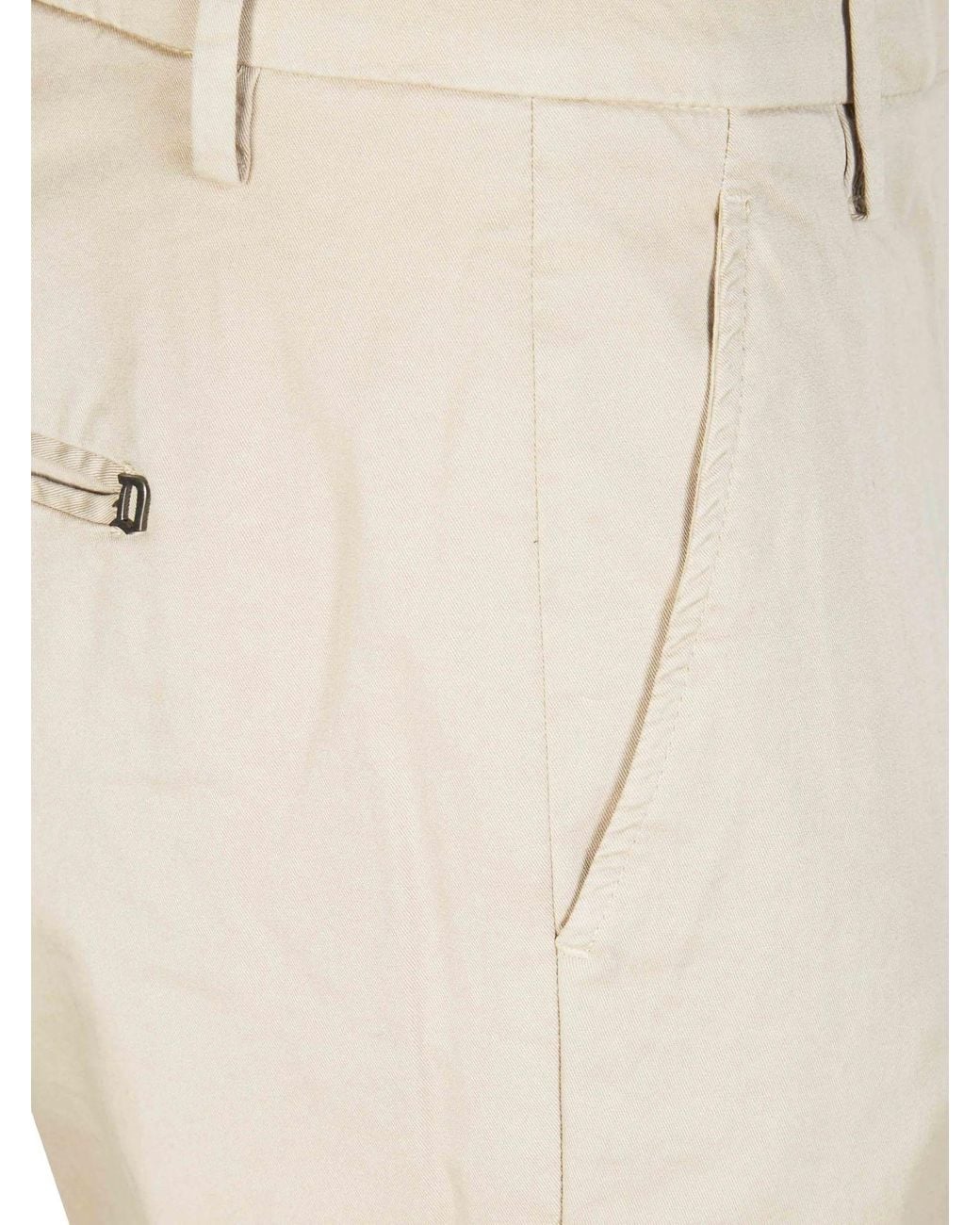Dondup Natural Belt Loop Trousers for men
