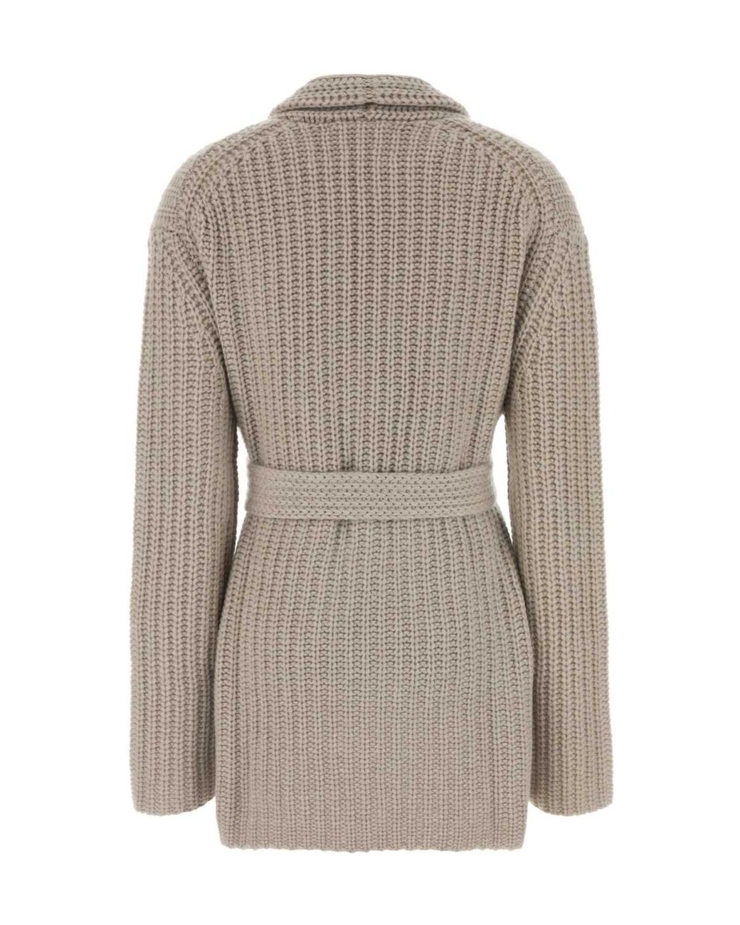 Lisa Yang Gray Belted Wrap Cardigan