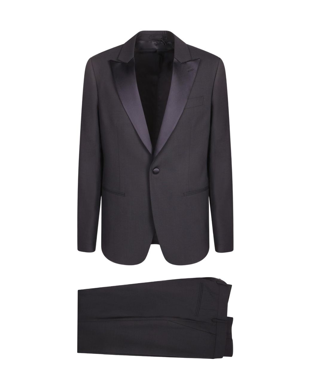 Lardini Black Three-Piece Tailored Suits for men