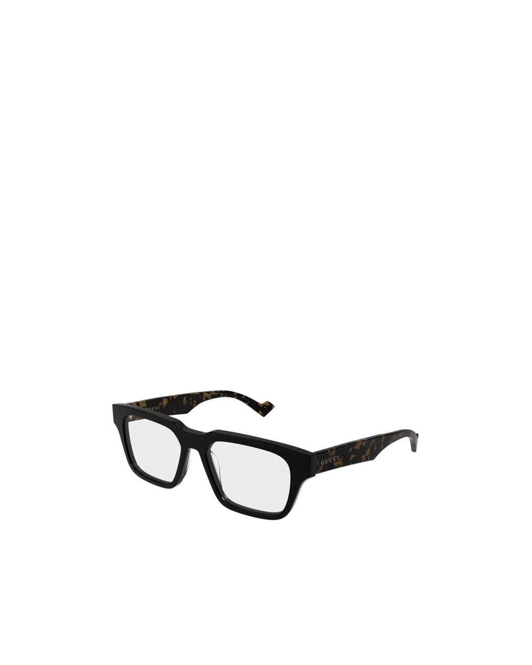 Gucci White Eyewear Square Frame Glasses for men