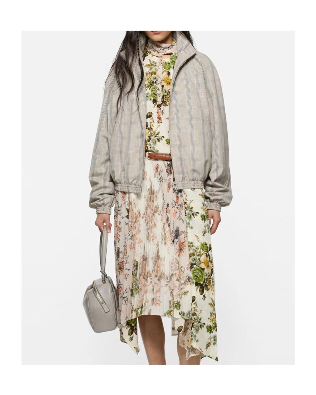 Acne Natural Lightweight Check Jacket