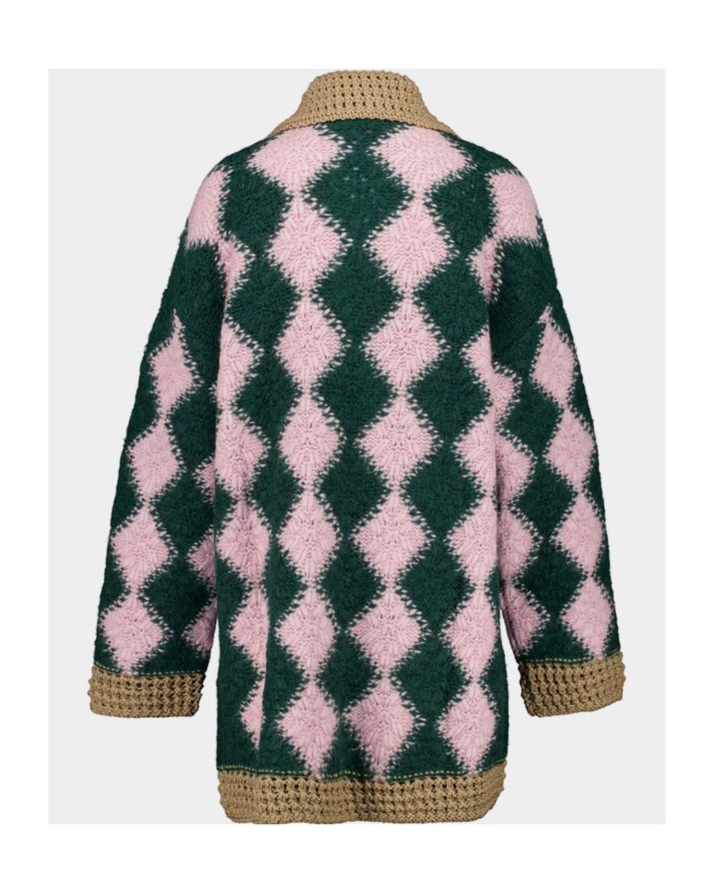 LaDoubleJ Blue La Doublej Crochet Bowling Cardigan