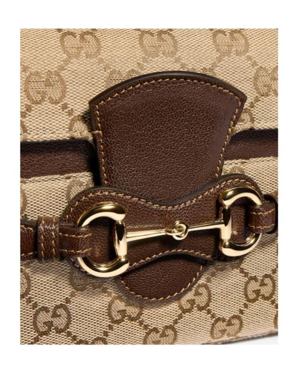 Gucci Brown Horsebit Duomo Small Top Handle Bag