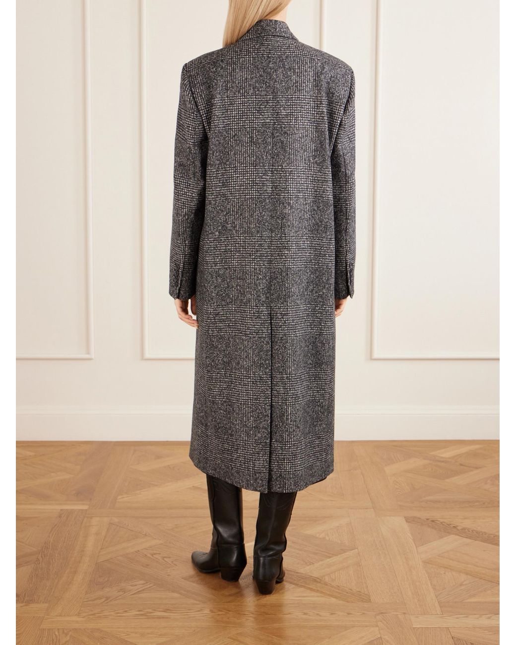 Nili Lotan Gray Simple Long Coat
