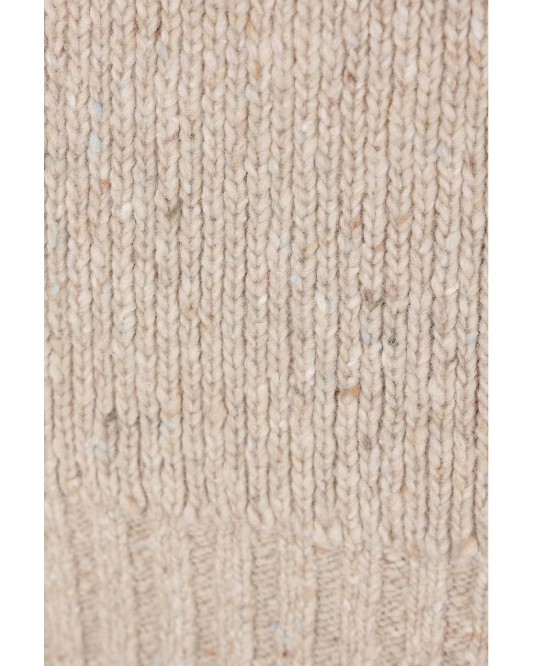 Bottega Veneta Natural High Neck Ribbed Jumper