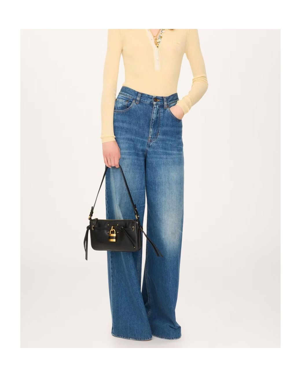 Chloé Black Mini Paddington Sling Pouch With Strap