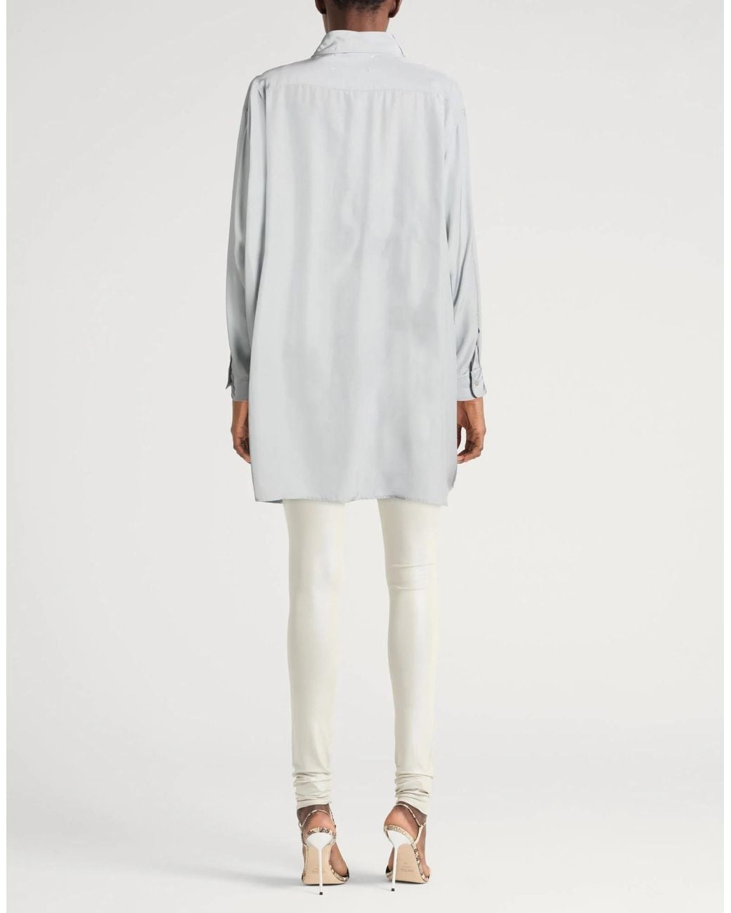 Maison Margiela Gray Simple Long-Sleeved Shirt