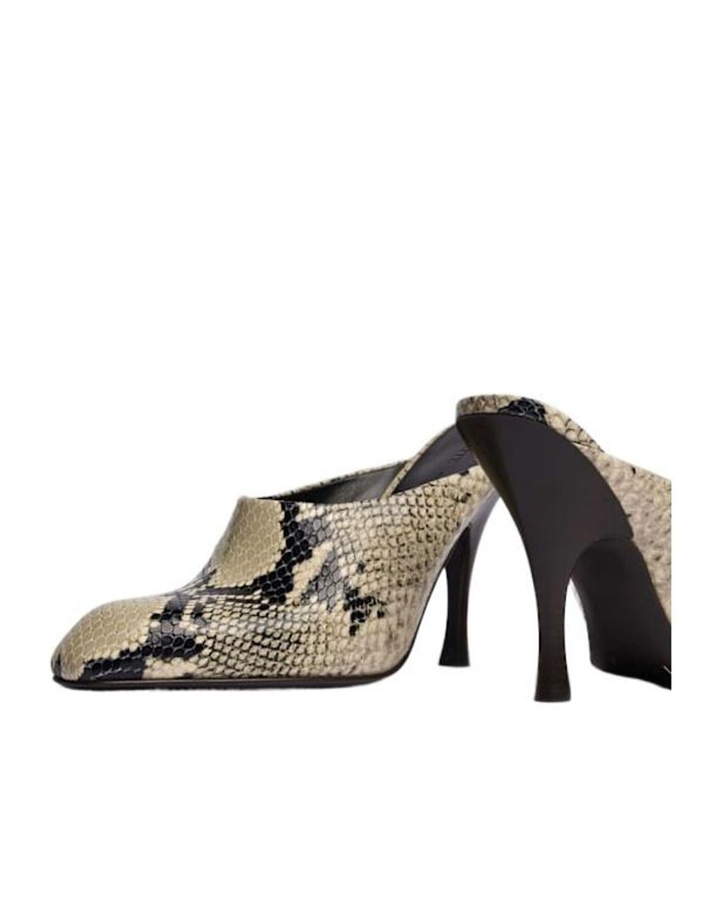 Khaite White Square-Toe Mules