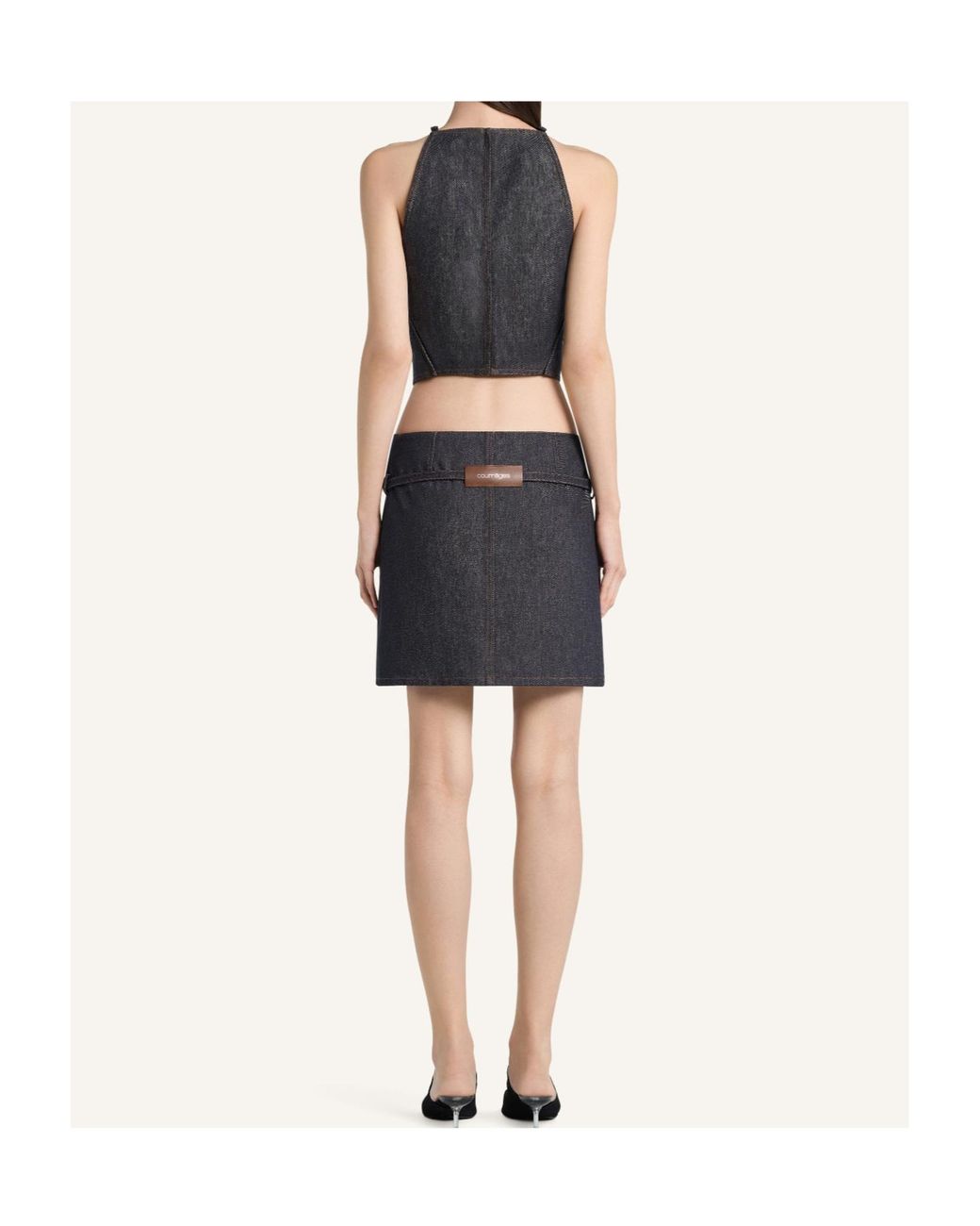 Courreges Blue Sleeveless Top