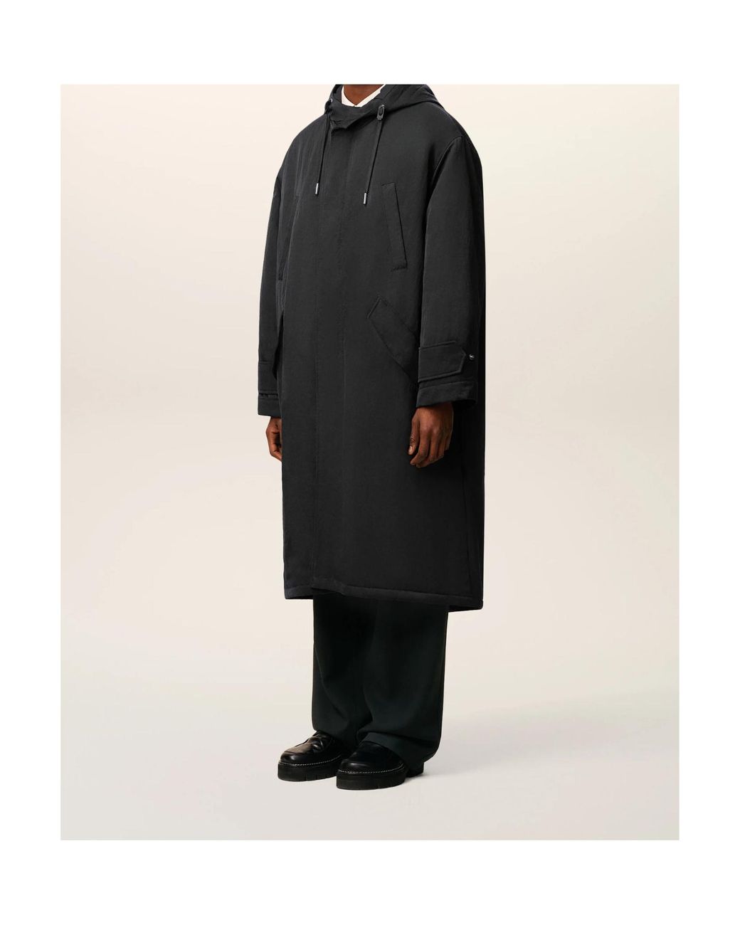 AMI Black Ami Alexandre Mattiussi Hooded Padded Parka for men