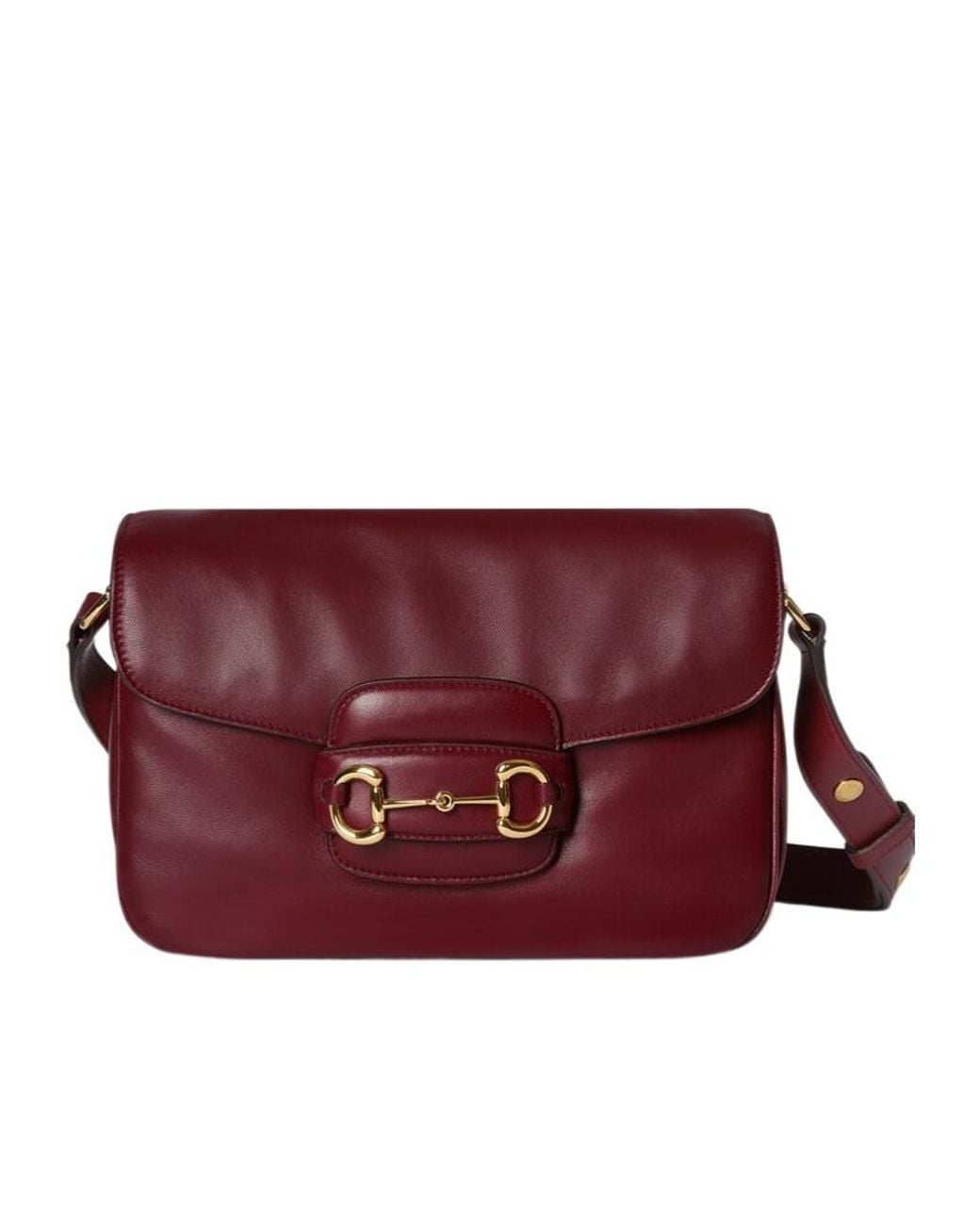 Gucci Red Horsebit 1955 Aura Small Shoulder Bag