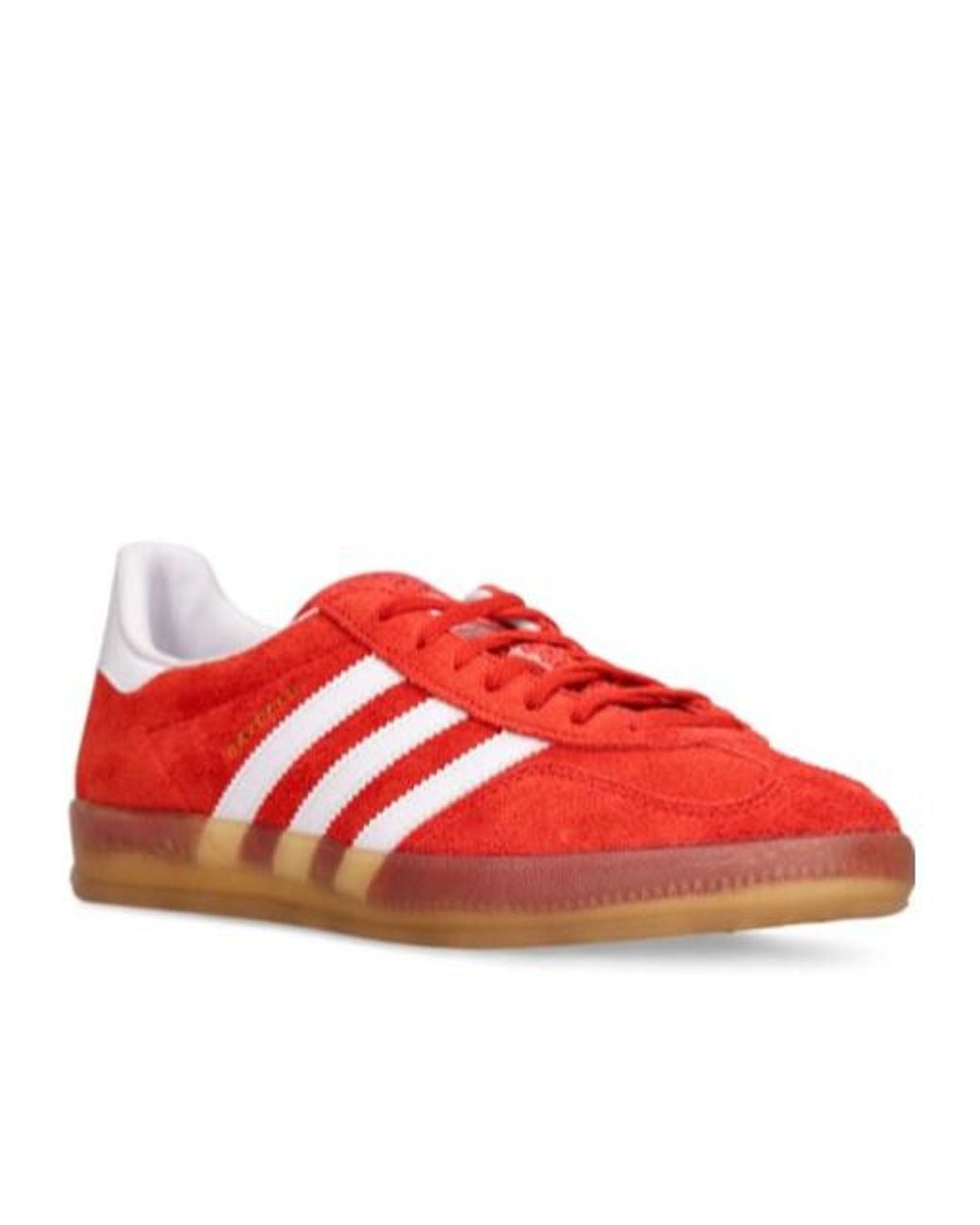 Adidas Originals Red Laceup Spliced Lowtop Shoes for men