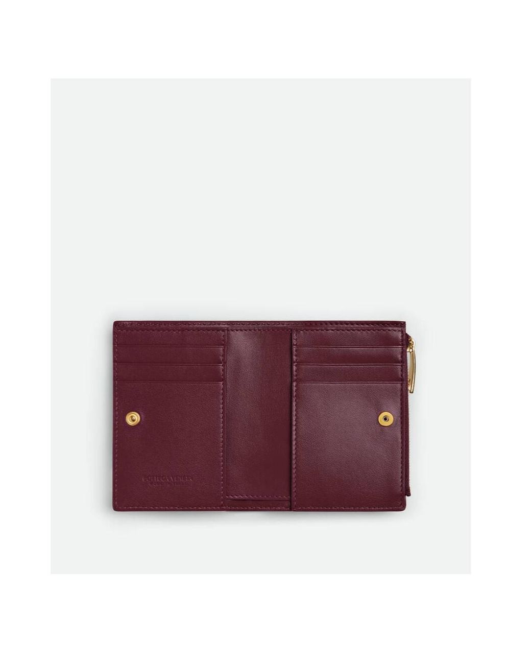Bottega Veneta Purple Intrecciato Small Bi-Fold Wallet