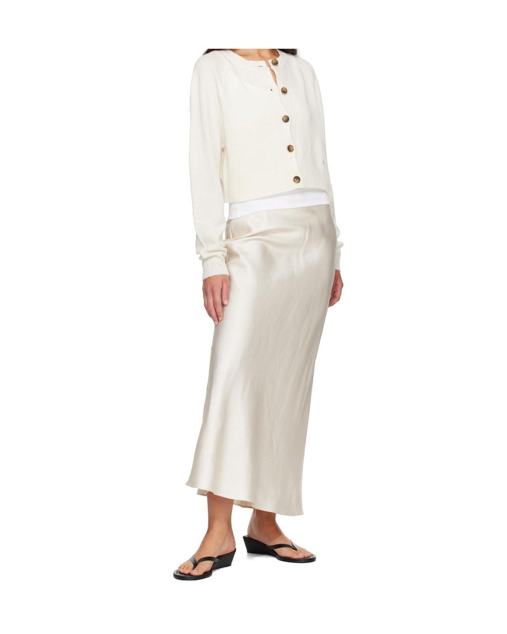 Loulou de Saison White Mid-Rise Skirt