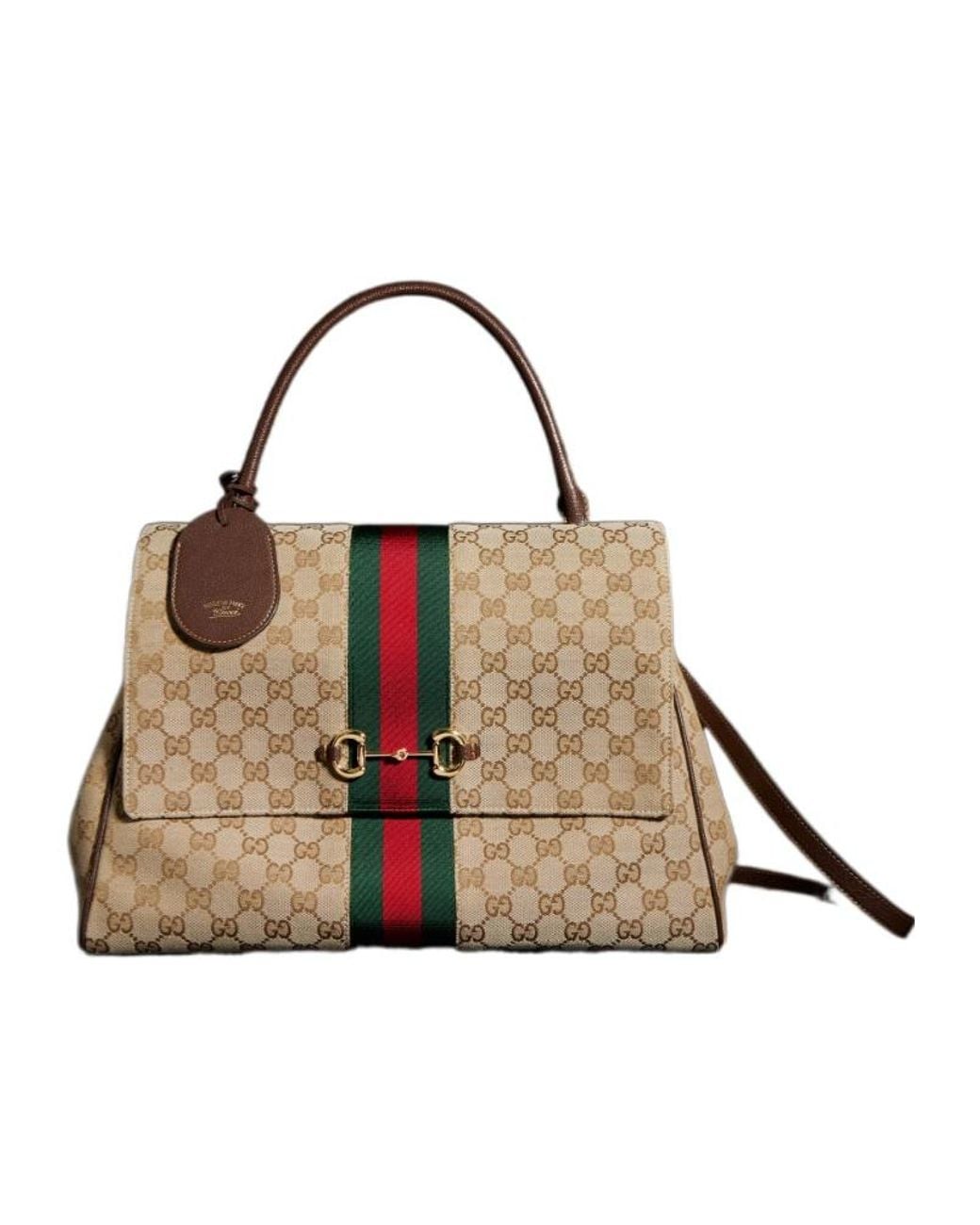 Gucci Brown Paparazzo Large Top Handle Bag