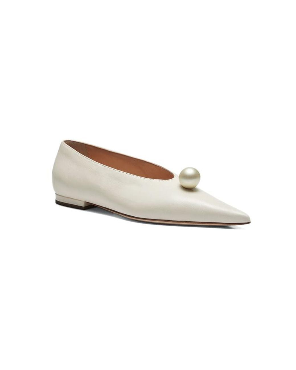 Magda Butrym Natural Pointed-Toe Flats