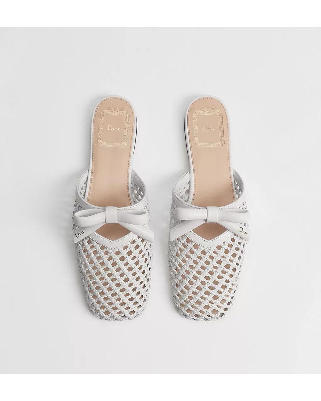 Dior White Cœur Mule