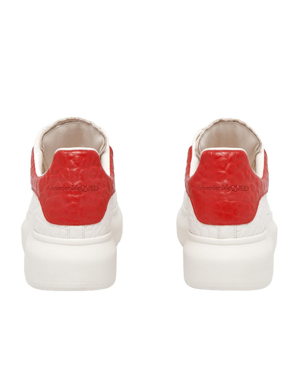 McQueen White Oversized Lace-Up Sneakers for men
