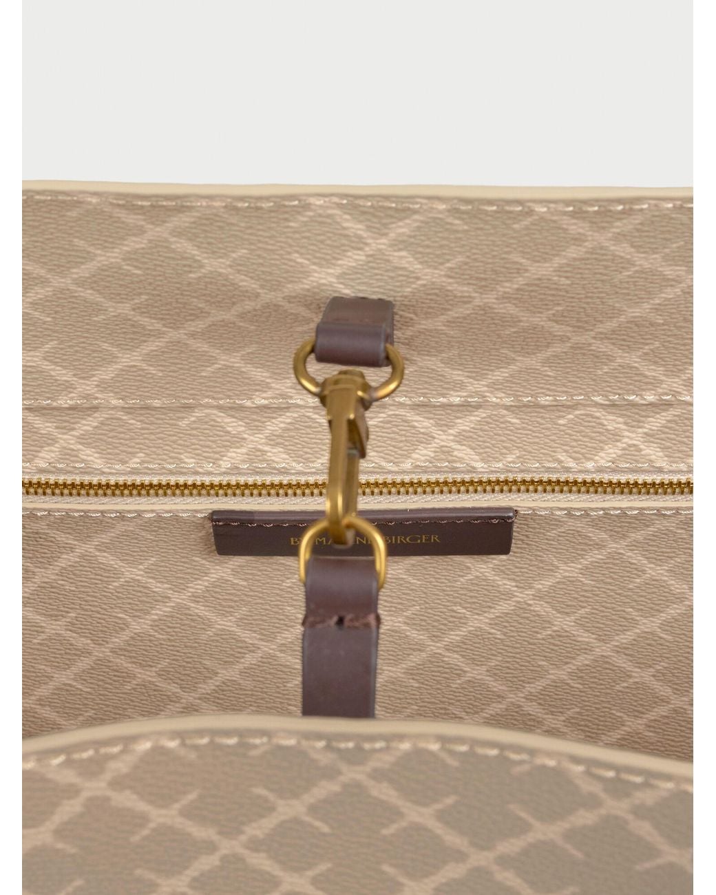 By Malene Birger Natural Abi Logo Tote Bag